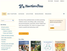 Tablet Screenshot of hawthornpress.com